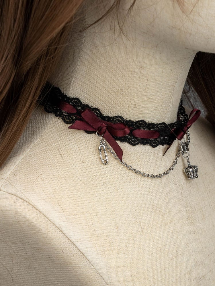 Lolita Bowknots Gothic Choker