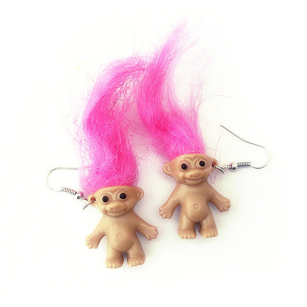 Funny Troll Earrings