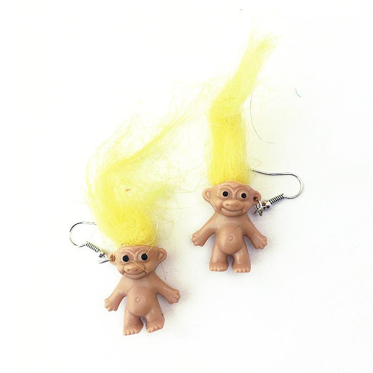 Funny Troll Earrings