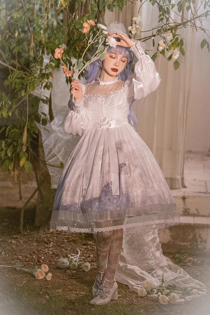 Lantern Sleeve Ruffle Sweet Lolita JSK Gown