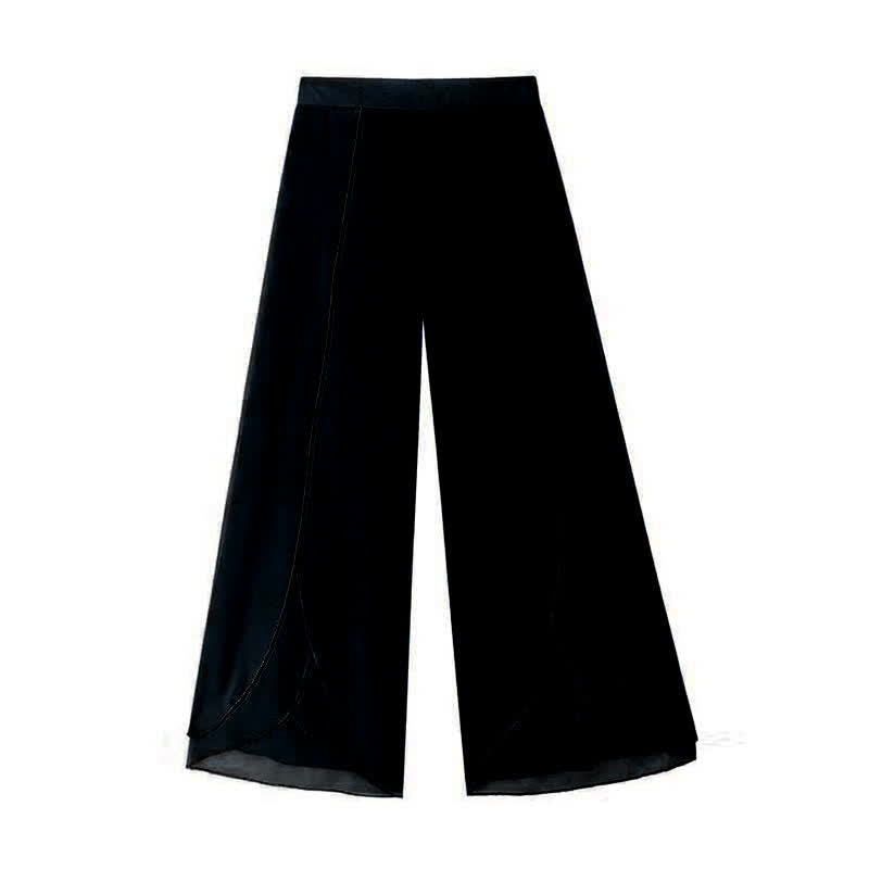 T-Shirt Set Chiffon Split Printed Pants Chic