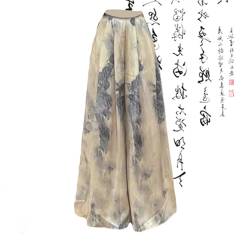 Buckle Shirt Wide Vintage Pants Leg