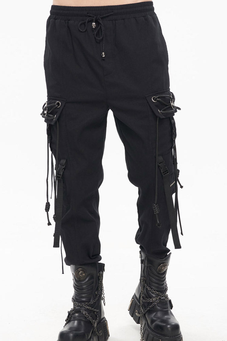 Fine Twill Reversible Chain Buckle Detail Pants