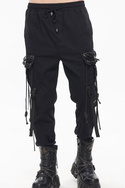Fine Twill Reversible Chain Buckle Detail Pants