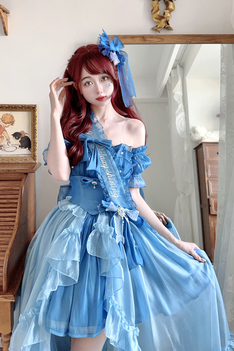 Elegant JSK Set with Ruffle Hanayome Bow