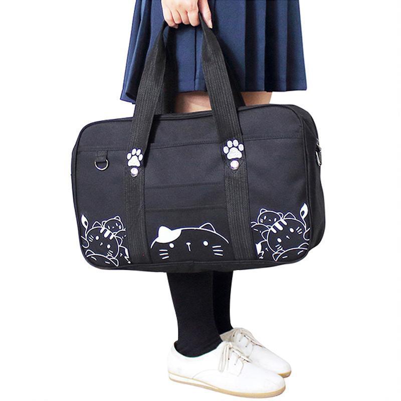 Sac à bandoulière pour uniforme de dessin animé Kawaii JK Cat