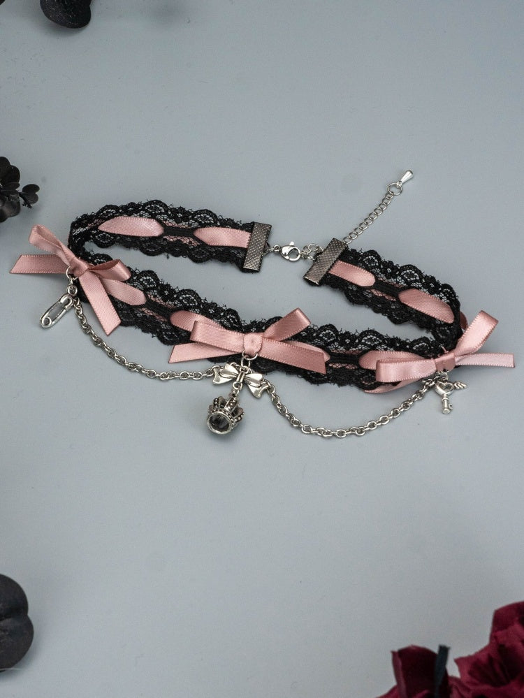 Lolita Bowknots Gothic Choker