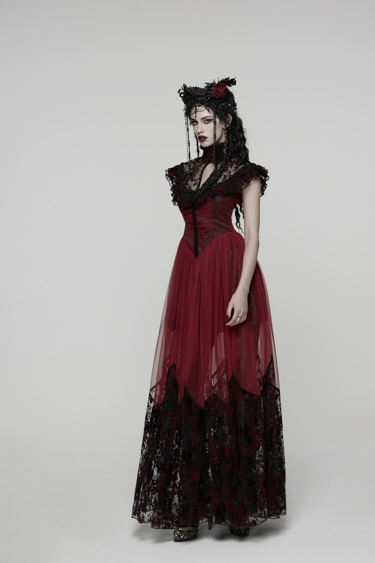 Hanayome Lace Lace-Up Gothic Elegant Wedding Dress