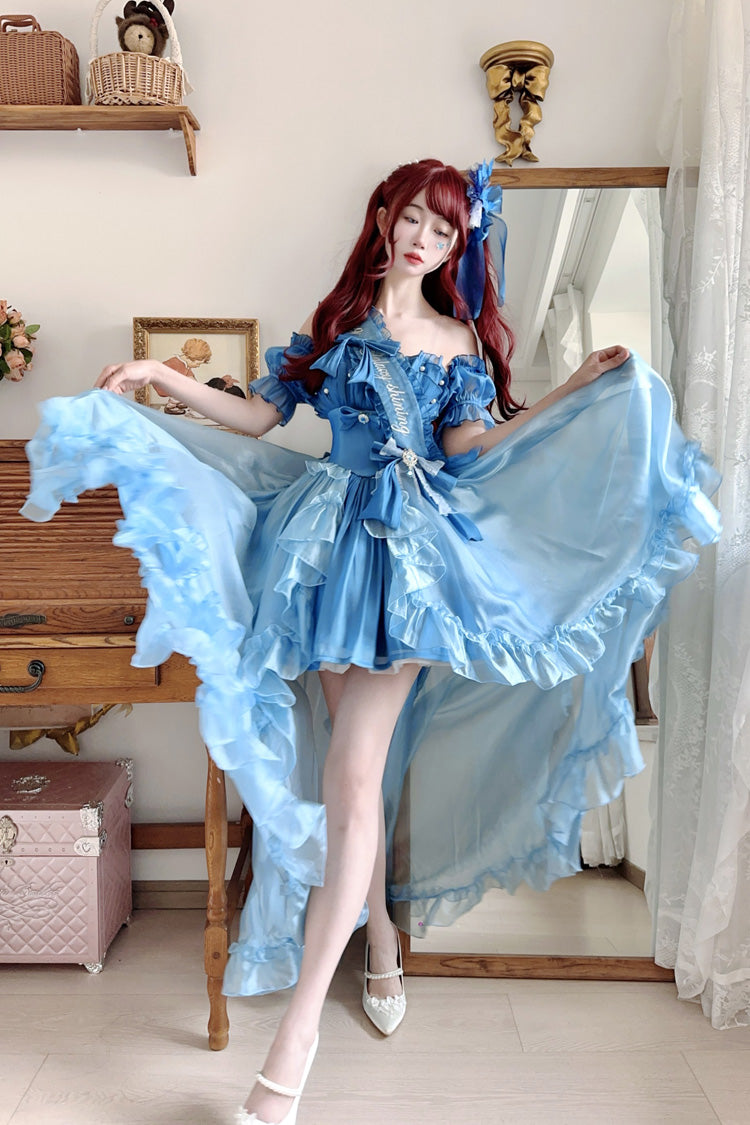 Elegant JSK Set with Ruffle Hanayome Bow