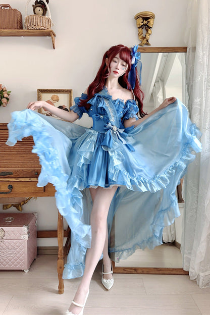 Elegant JSK Set with Ruffle Hanayome Bow