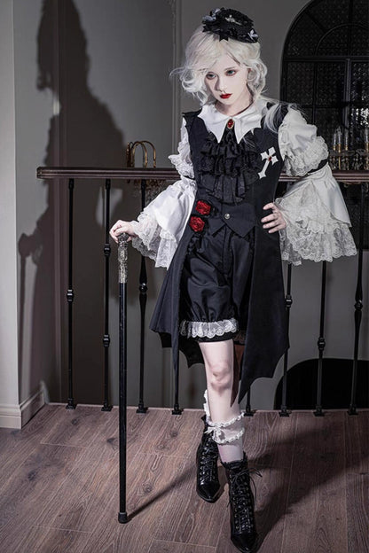 Sleeveless Ouji Prince Vest with Elegant Details