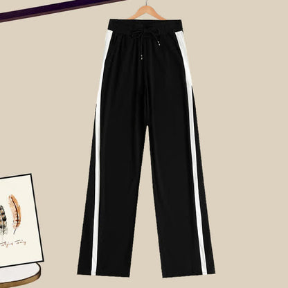 Pants Cardigan Rainbow Casual Colorful Stripe