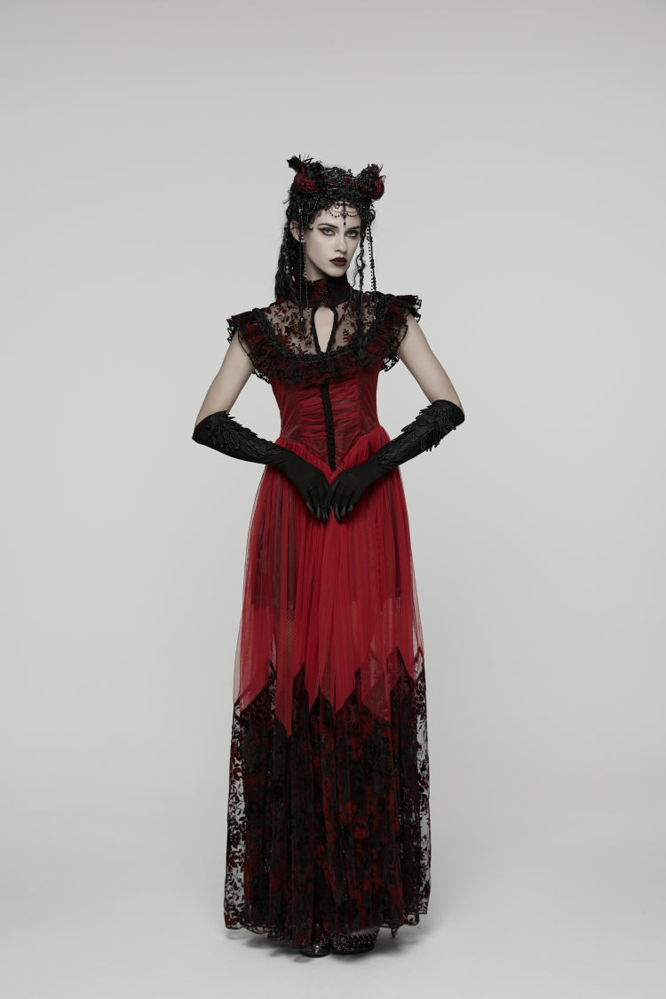 Hanayome Lace Lace-Up Gothic Elegant Wedding Dress