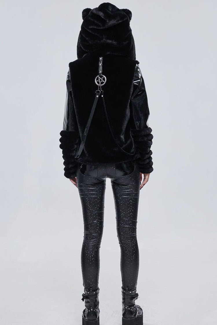 Womens Coat with Star Belt and Cat Ears