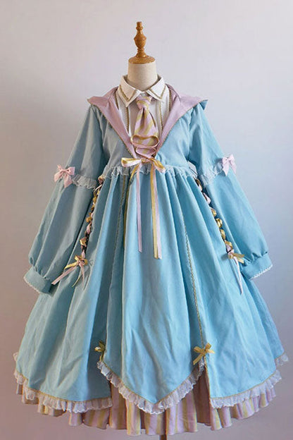 Black Gothic OP Dress Lolita Long Sleeves Alchemy Witch - Altfashion Shop