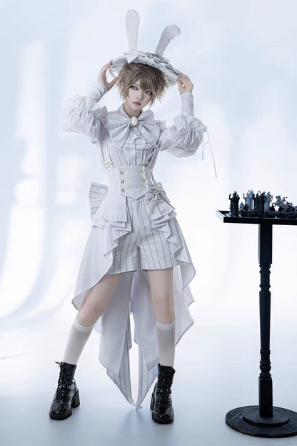 Striped Ouji Rabbit Theater Shorts