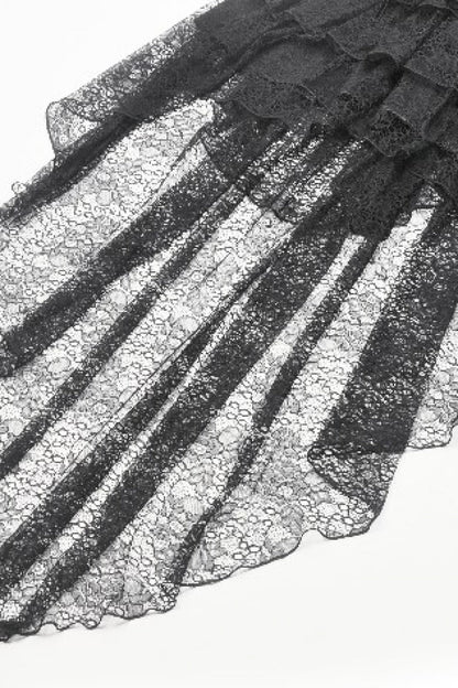 Fishtail Lace Gothic Slip Dress for Graduation