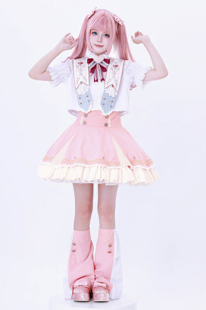 Rose Messenger of Heaven Ruffle Sweet Princess Lolita Skirt
