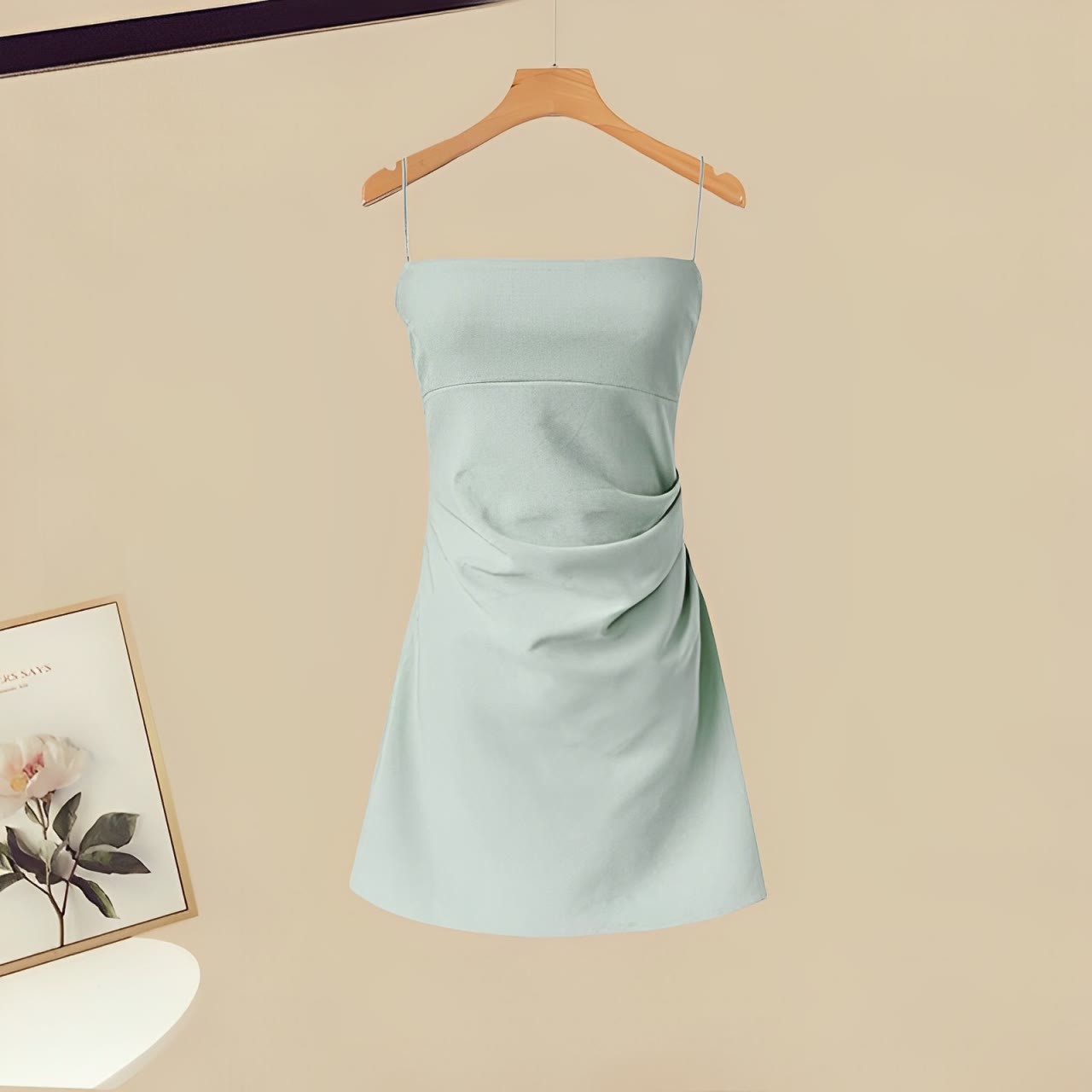 Set Two Slip Gradient Dress Pieces Cardigan