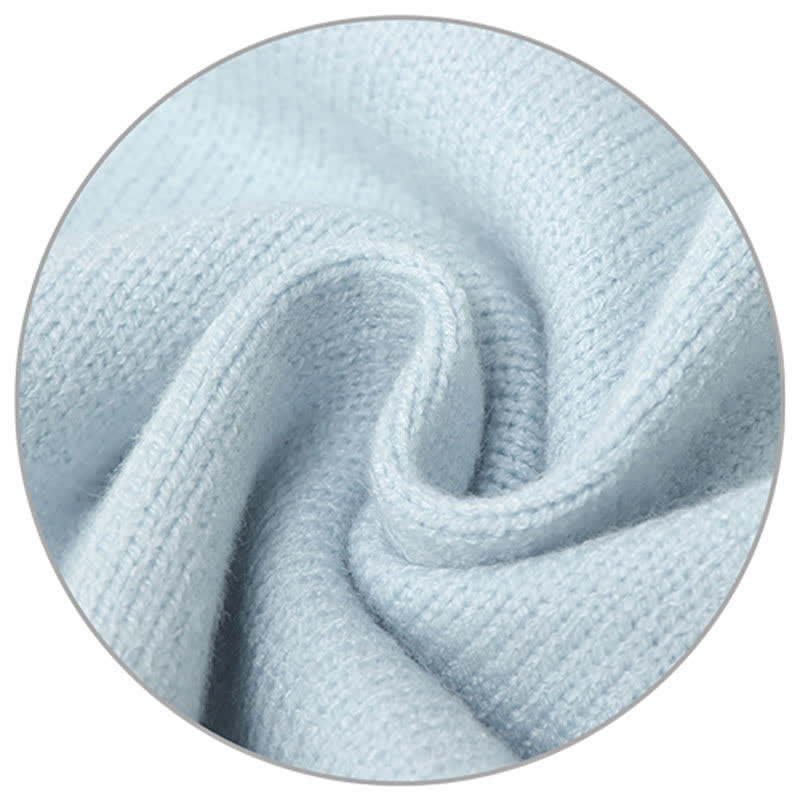 Knit Pattern Pants T-Shirt Blue Rabbit Cargo