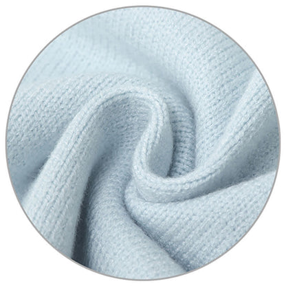 Knit Pattern Pants T-Shirt Blue Rabbit Cargo