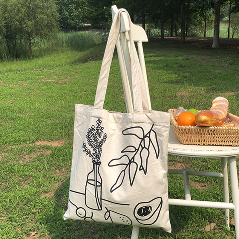 Painting White Shoulder Bag