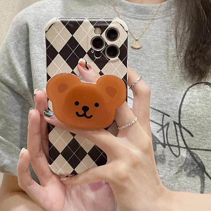 Coque iPhone à motif d'ours en argile