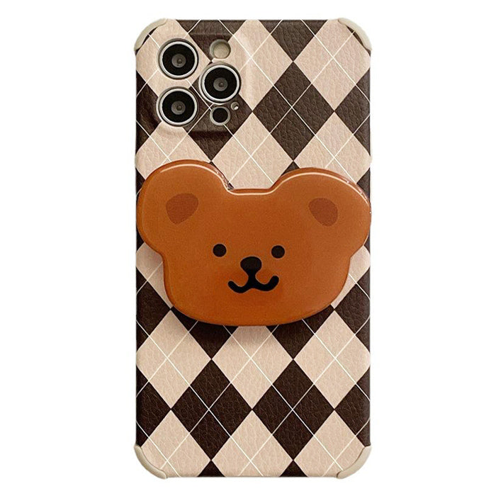 Coque iPhone à motif d'ours en argile