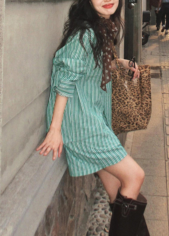 Bohemian Pieces Summer Shorts Striped And Peter Set Collar Green Pan Two Shirts