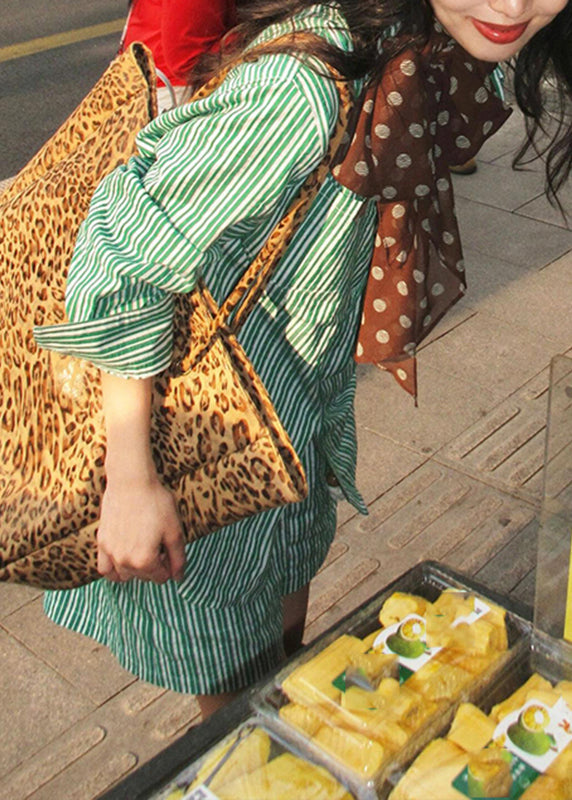 Bohemian Pieces Summer Shorts Striped And Peter Set Collar Green Pan Two Shirts