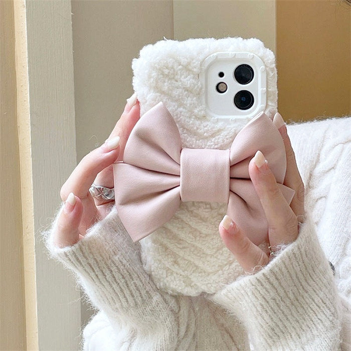 Sweet Bow Fluffy iPhone Case