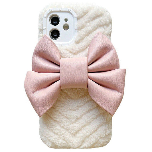 Sweet Bow Fluffy iPhone Case