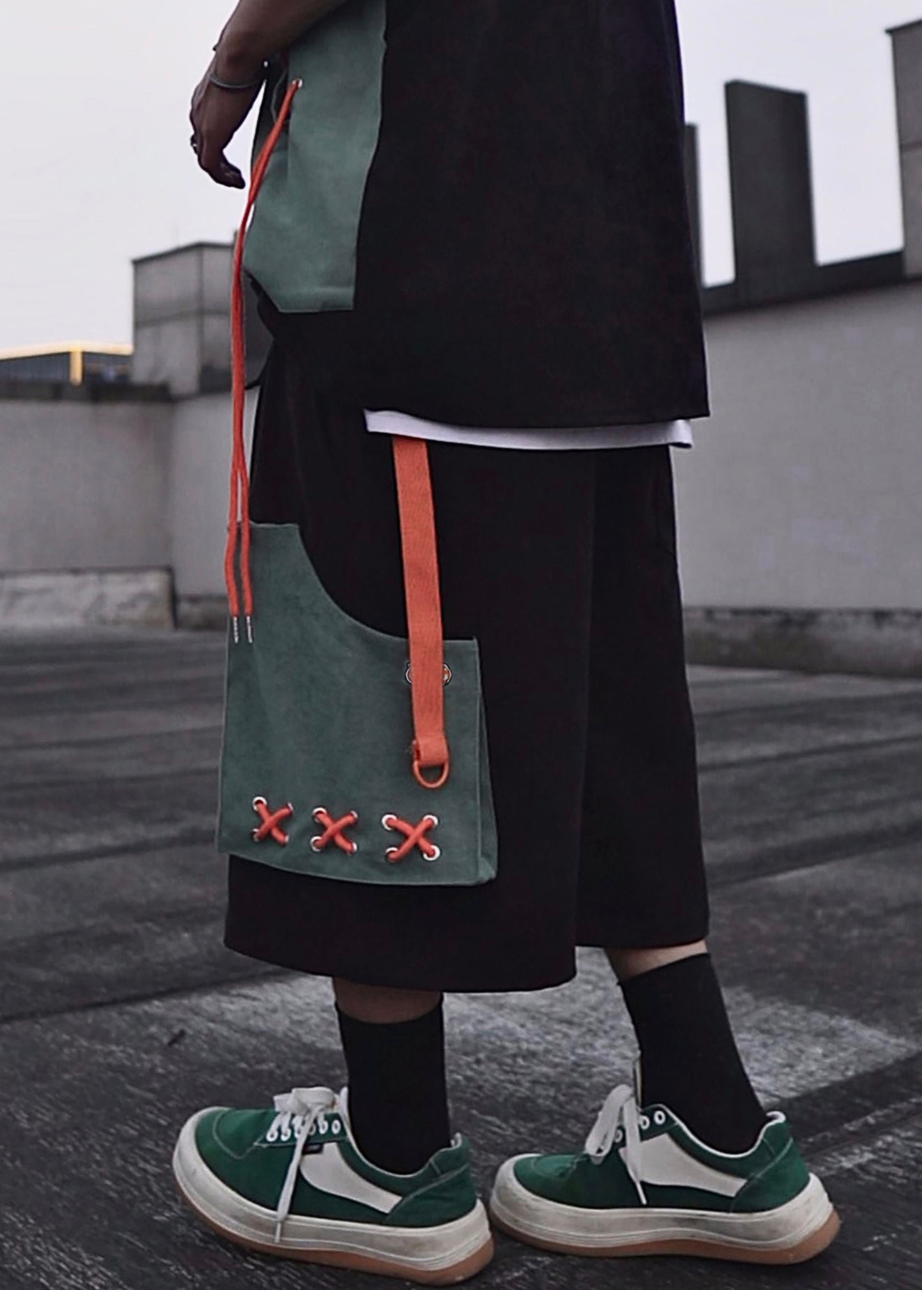 Casual Khaki Pockets Oversized Cotton Mens Shorts Summer