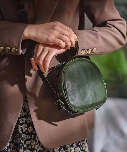 CrossBody Round Durable Casual Bag Solid Leather