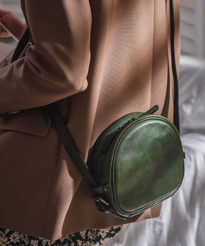 CrossBody Round Durable Casual Bag Solid Leather