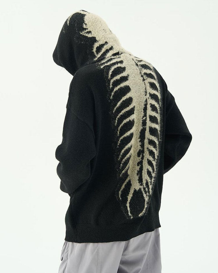 Centipede Knit Hoodie, hoodie sweater boogzel clothing