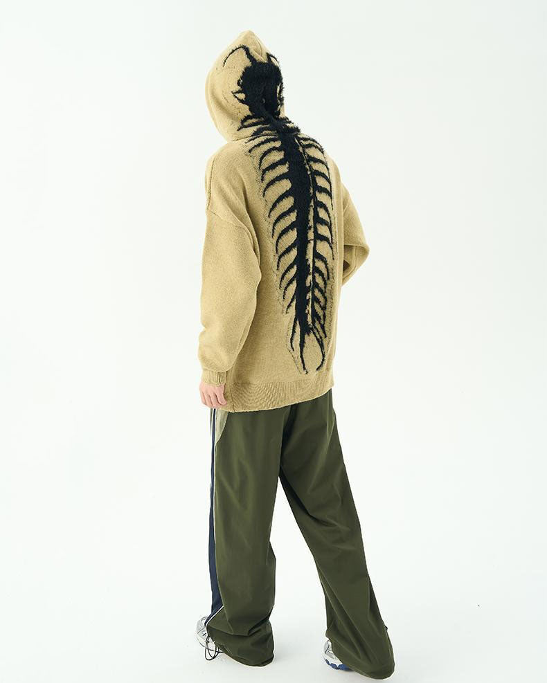 Centipede Knit Hoodie, hoodie sweater boogzel clothing