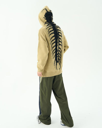 Centipede Knit Hoodie, hoodie sweater boogzel clothing