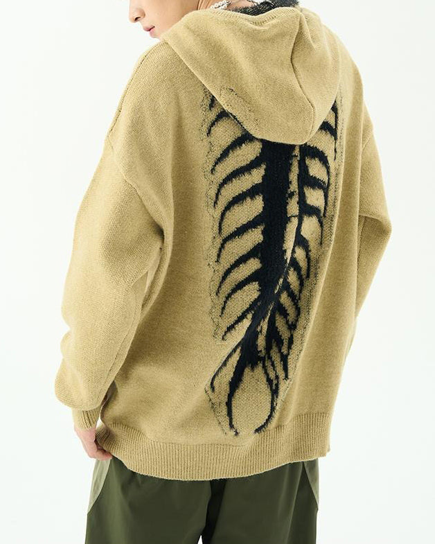 Centipede Knit Hoodie, hoodie sweater boogzel clothing