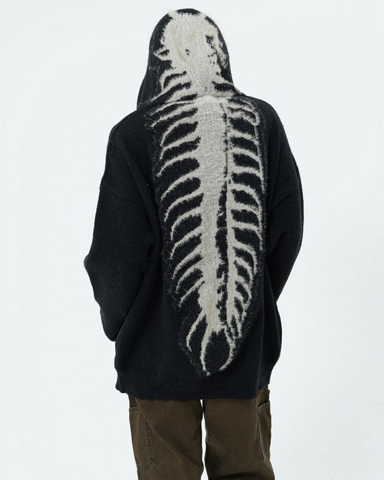Centipede Knit Hoodie, hoodie sweater boogzel clothing