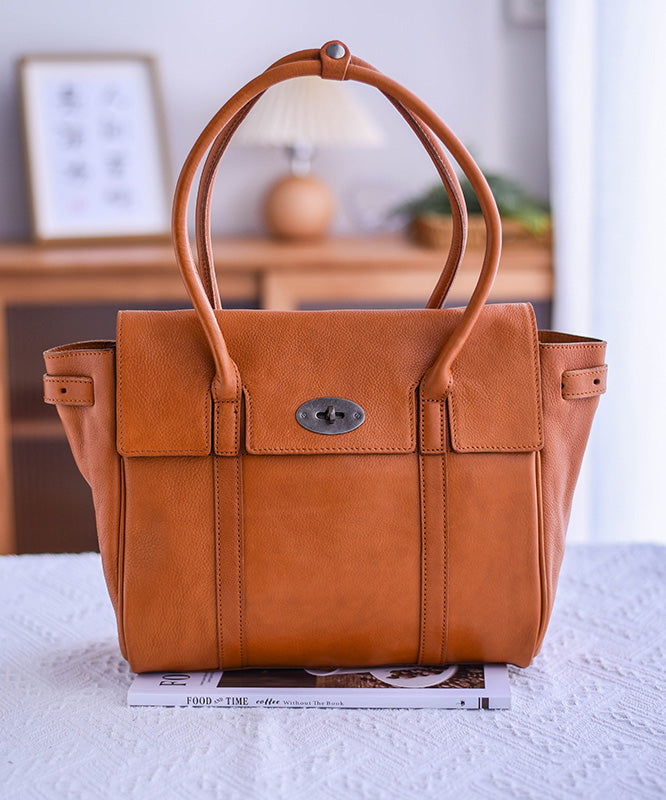 Bags Shoulder Solid Leather Classy Durable Yellow