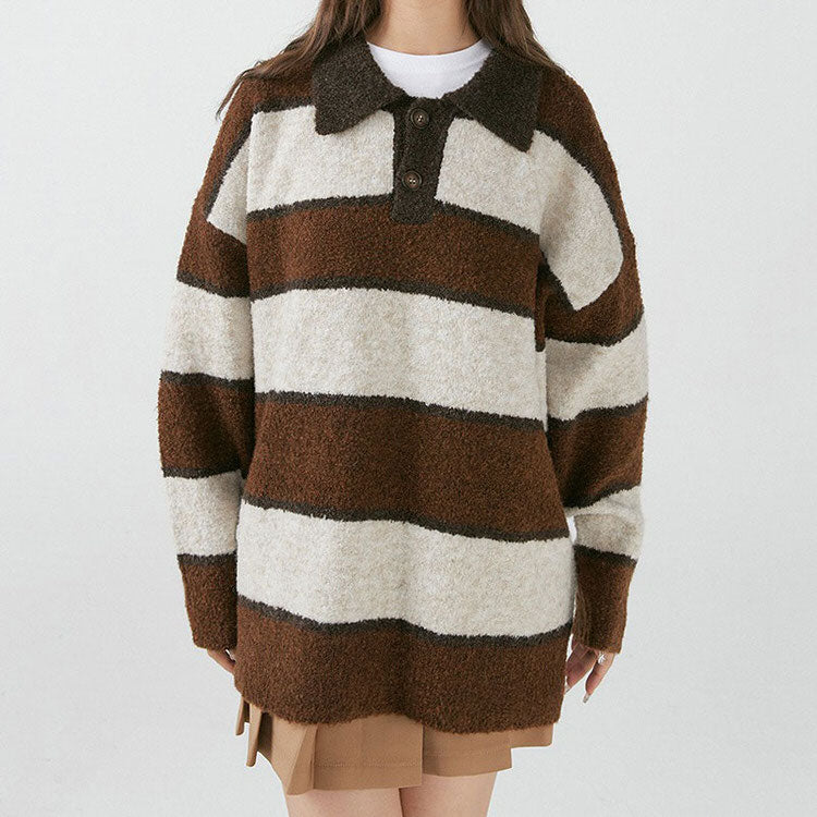 Causal Striped Pullover