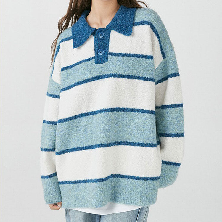 Causal Striped Pullover