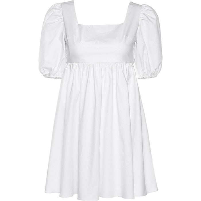 Mini-robe blanche dos nu