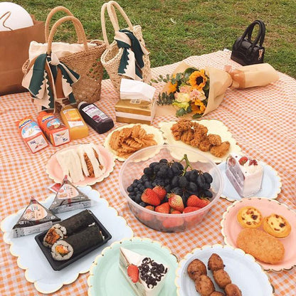 Colorful Gingham Tablecloth
