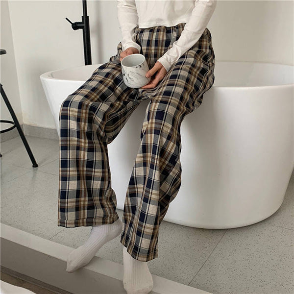 Cozy Up Plaid Trousers