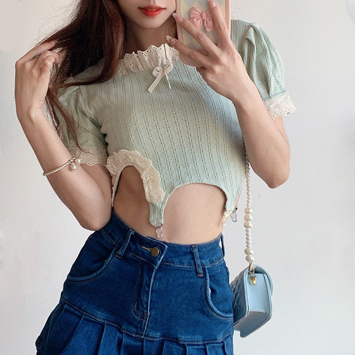 Cutie Green Crop Top