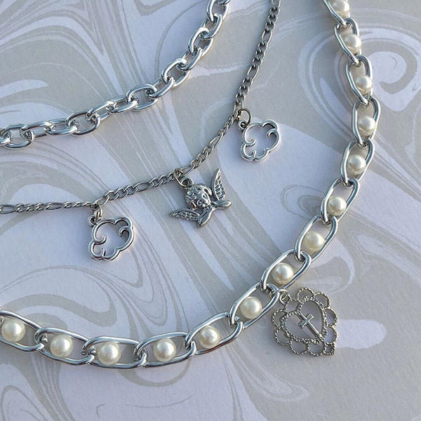 Luxury Pearl Angel Necklace