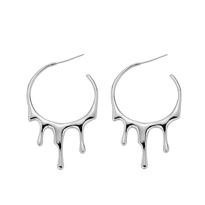 Drop Hoop Earrings