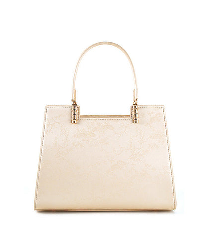 Beige Versatile Tote Bag Jacquard Elegant